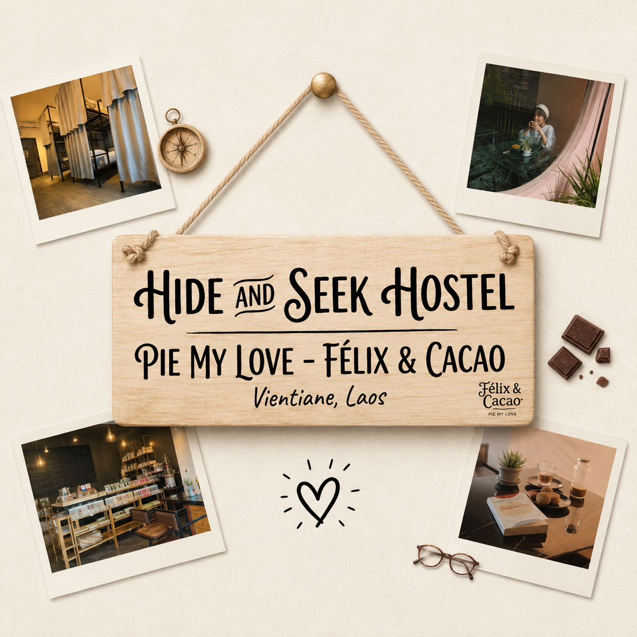 Hide and Seek Hostel — Vientiane, Laos